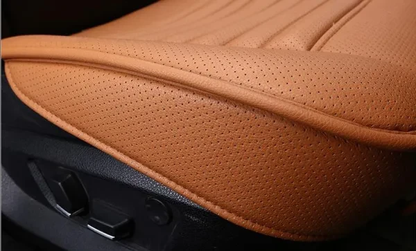 Updated PU Leather Deluxe Car Cover Seat Protector Cushion for Car Driver and Passenger Seat