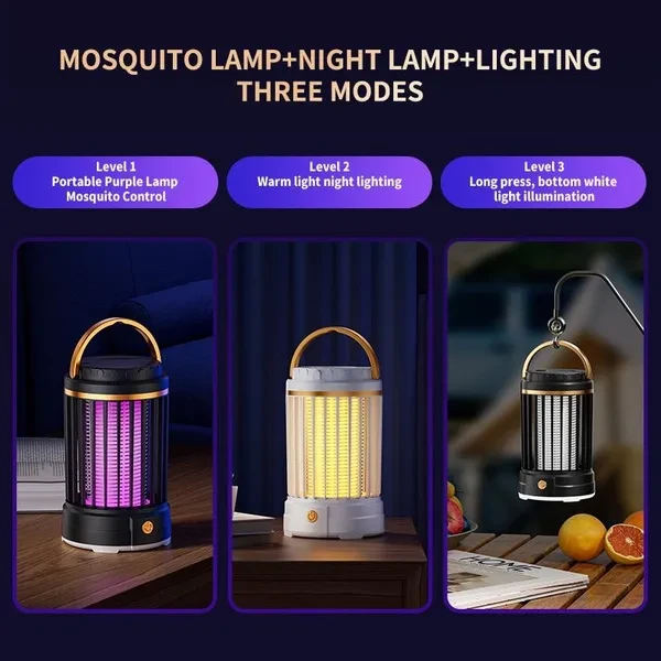 USB Desktop Wall-Mounted Purple Light Wave Mosquito Killer Lamp New Smart Home Appliance Household