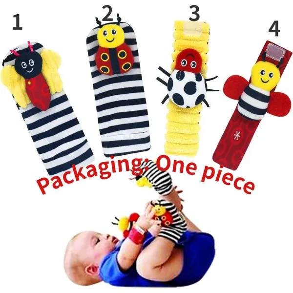 Baby Watch with Wrist and Sock, Baby Bracelet with Bell, Sock with Bell
