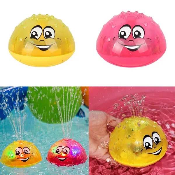 Bath Toys Spray Water Light Music Rotate Ball Kid Toys for Baby Toddler Bathroom Summer Play Water CAT