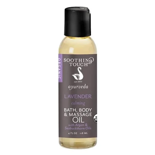 Bath Body & Massage Oil Lavender 4 oz By Soothing Touch