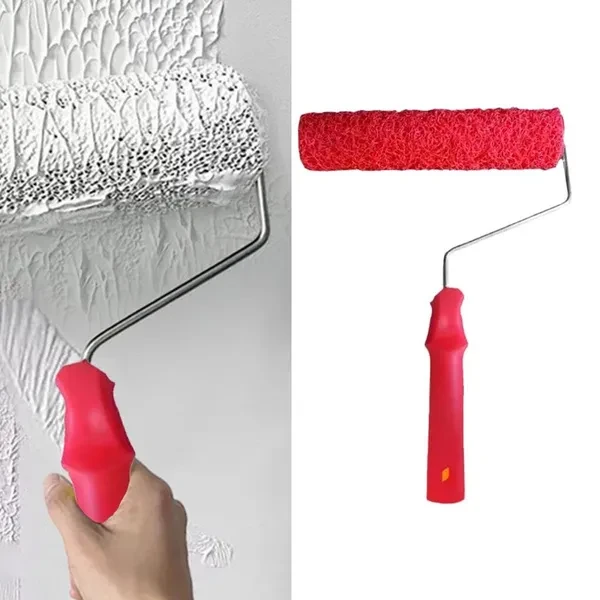 Compound Roller Texture Pattern Roller Brush Wall Brush Putty Roller Home Decorating Tool Easy to Use ZIO
