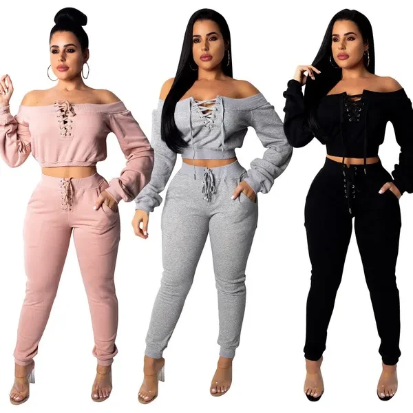 Tracksuit for Women Two Piece Set Long Sleeve Hoody Pants 2 Piece Set for Female Winter Two Pieces Sets Women's Suits