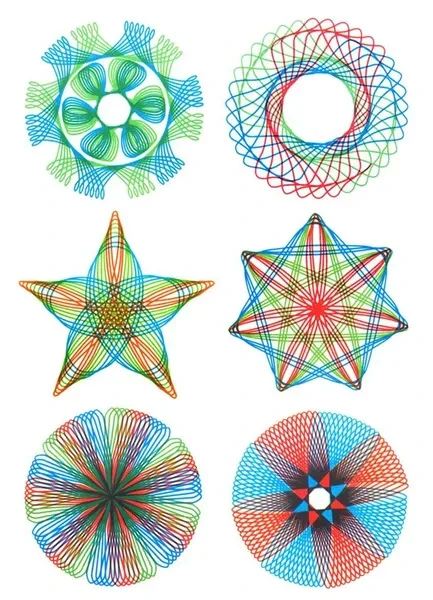 27Pcs Spirograph Drawing Toys Set Interlocking Gears Wheels with Pens Spiral Designs Painting Accessories Stationery Toy