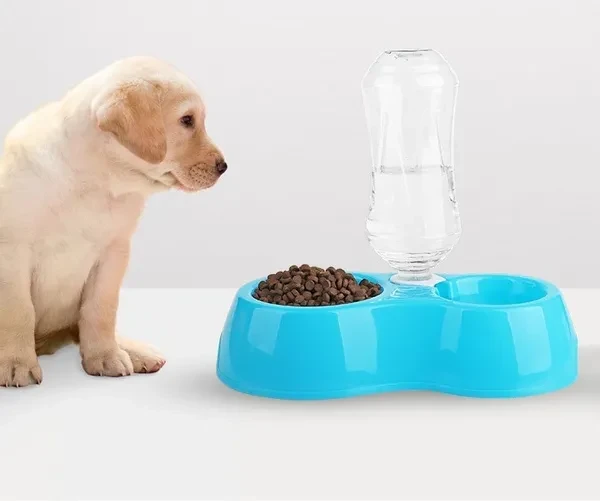 Dual Port Dog Automatic Water Dispenser Feeder Utensils Bowl Cat Drinking Fountain Food Dish Pet Bowl Cats Pet Dogs Pet Feeder