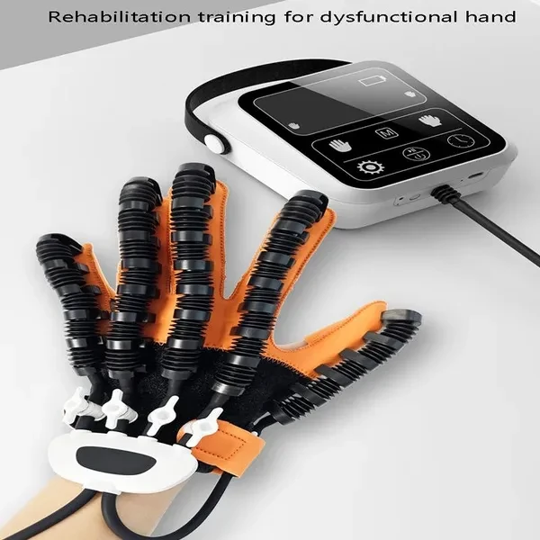 Left & Right Hand Finger Rehabilitation Exerciser Robot Gloves Stroke Hemiplegia Cerebral Infarction Training Equipment Therapy