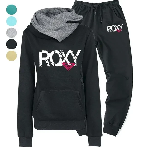 Trending Fashion Women Track Suits Sports Wear Jogging Suits Ladies Hooded Tracksuit Set Pullovers Hoodies+Sweatpants Sweat Suits