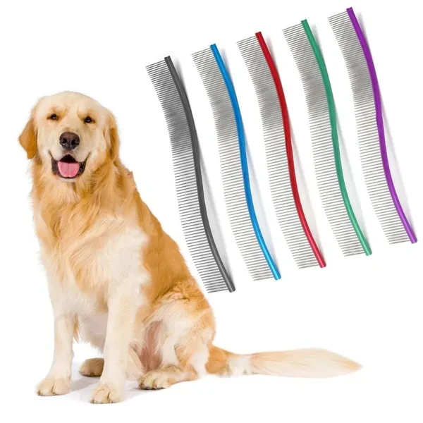Dog Grooming Comb for Puppy Pet Deshedding Comb for Dog Kitten Small Animal SheddingFur Removal Tool Grooming Accessory ONU
