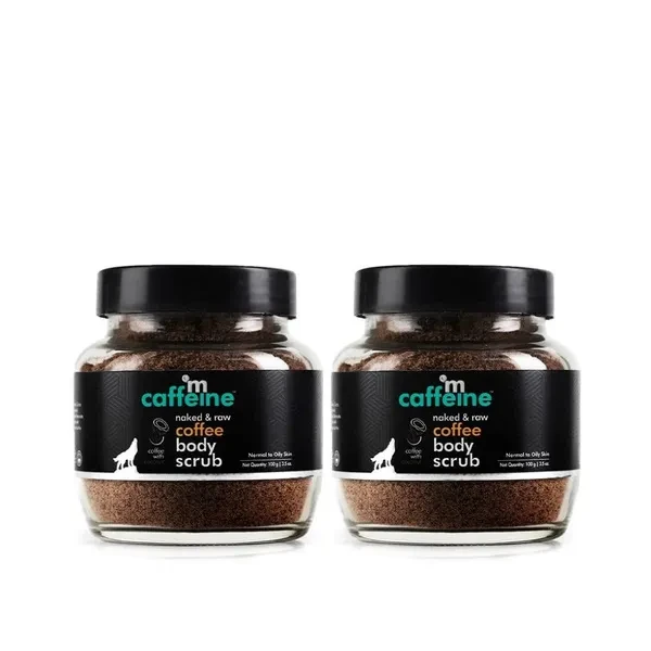 mcaffeine Exfoliating Coffee Body Scrub For Soft-Smooth Skin&Tan Removal|Unisex Body Scrub|De-Tan Bathing Scrub With Coconut Oil,Removes Dirt&Dead Skin|All Skin Types-Combo Saver Pack Of 2(200Gm)