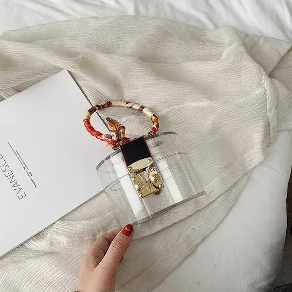 Clear Tote Bag Transparent Purse Shoulder Handbag Summer Beach Bags Shopping For Women 2020 Summer Fashion Handbags Hand Bag Lady