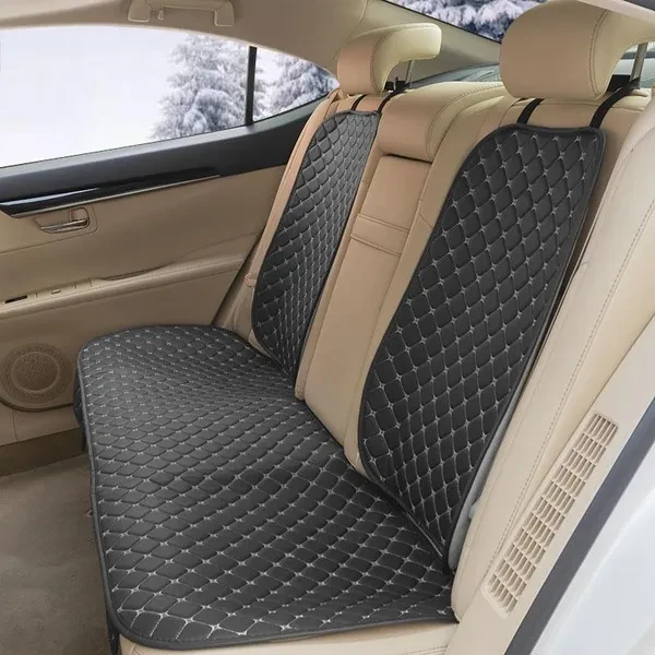 SEAMETAL Car Seat Cover PU Leather Seat Covers For Car Seat Protector Four Seasons Car Seat Cushion Pad FrontRear Seat Covers