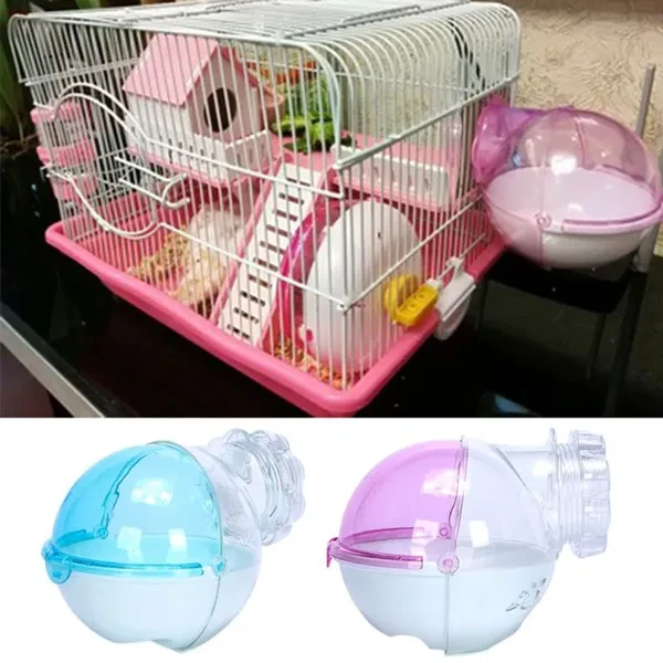 Hamster Mouse Pet Bathroom Cage Box Bath Sand Room Toy Toilet Small Pet Supplies KIN