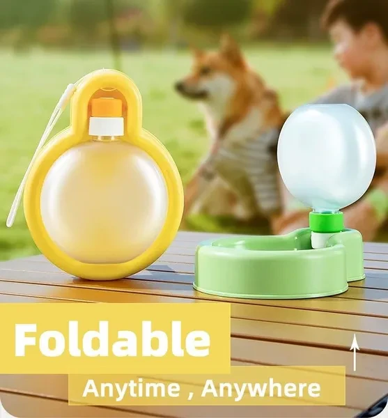 The Newest Pet Foldable Water Bottle For Dogs And Cats Puppy Drinking Bottle Travel Outdoor Pet Drinker Leakproof Dog Feeding Bowl Dog Accessories