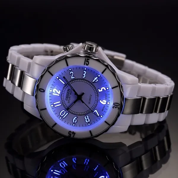 Womens Luxury Waterproof Sports Watches Adjustable Led Light Clock High Fashion Ladies Wristwatches Hot Unique Watch